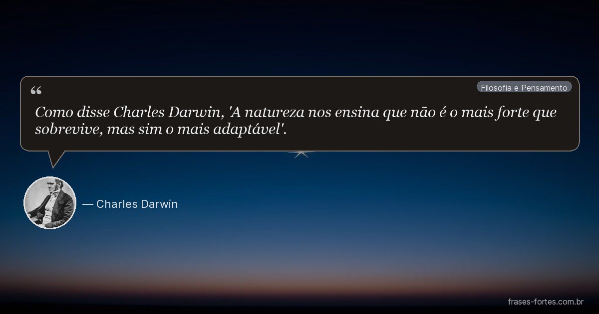 Frase de Charles Darwin