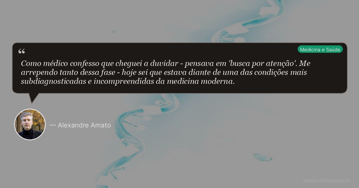 Frase de Alexandre Amato