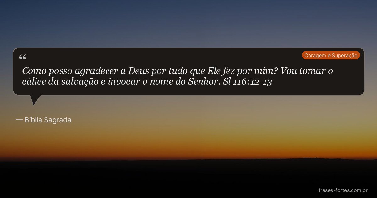 Frase de Bíblia Sagrada