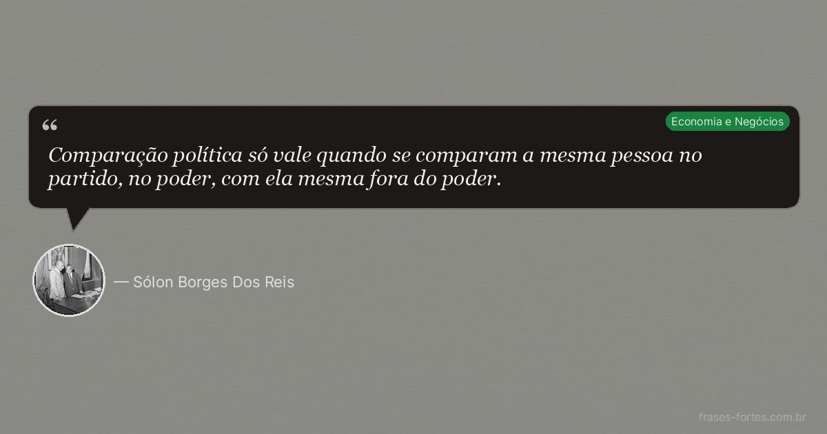 Frase de Sólon Borges Dos Reis