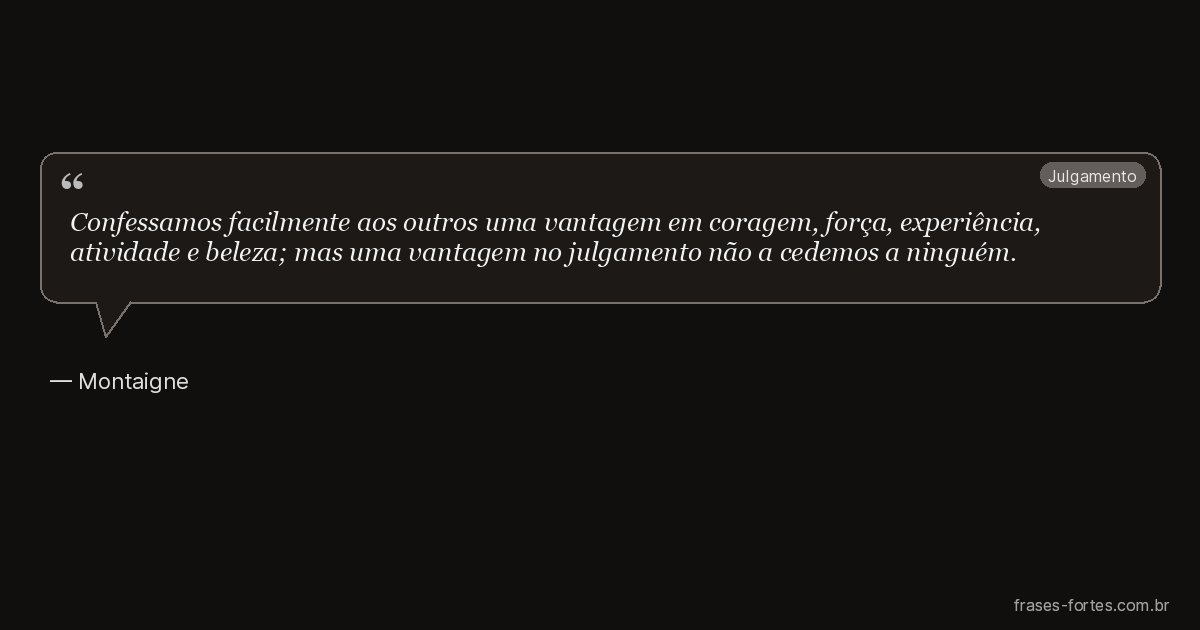 Frase de Montaigne