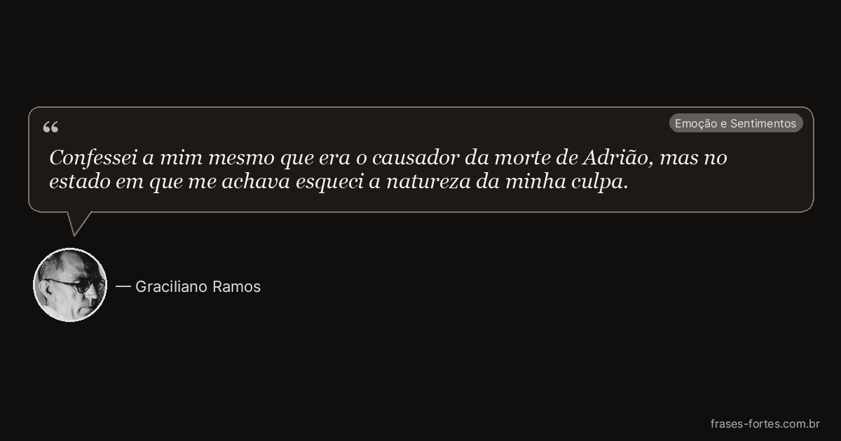 Frase de Graciliano Ramos