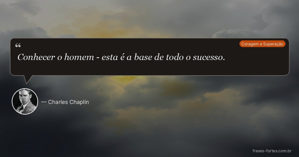 Frase de Charles Chaplin