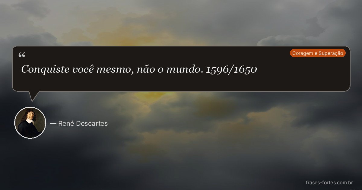 Frase de René Descartes