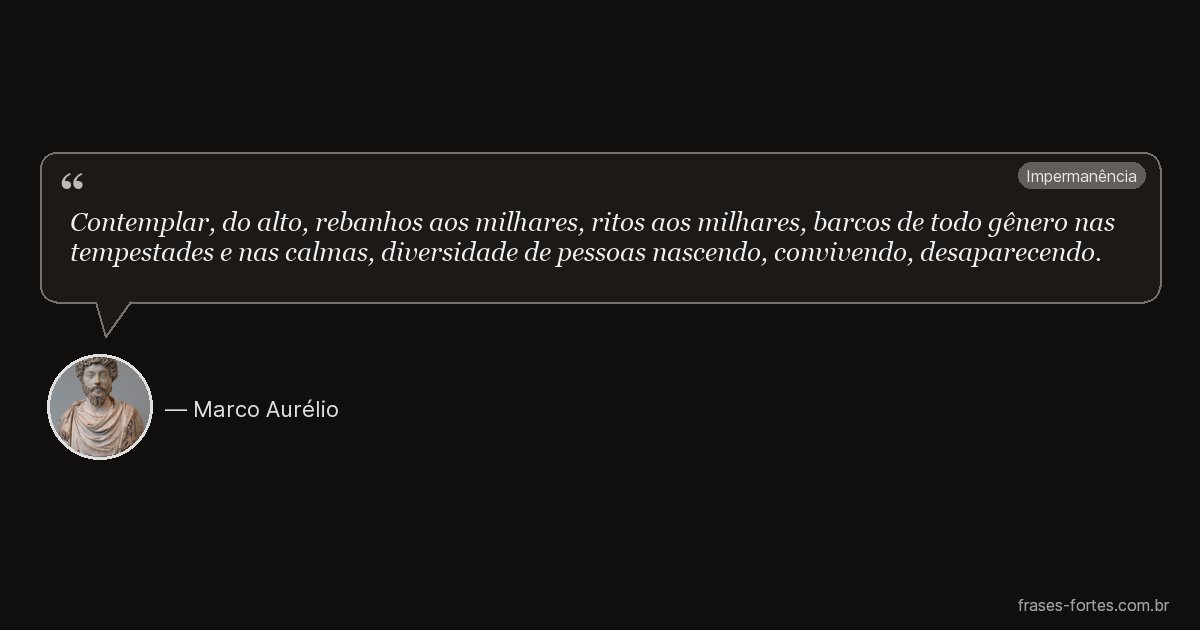 Frase de Marco Aurélio
