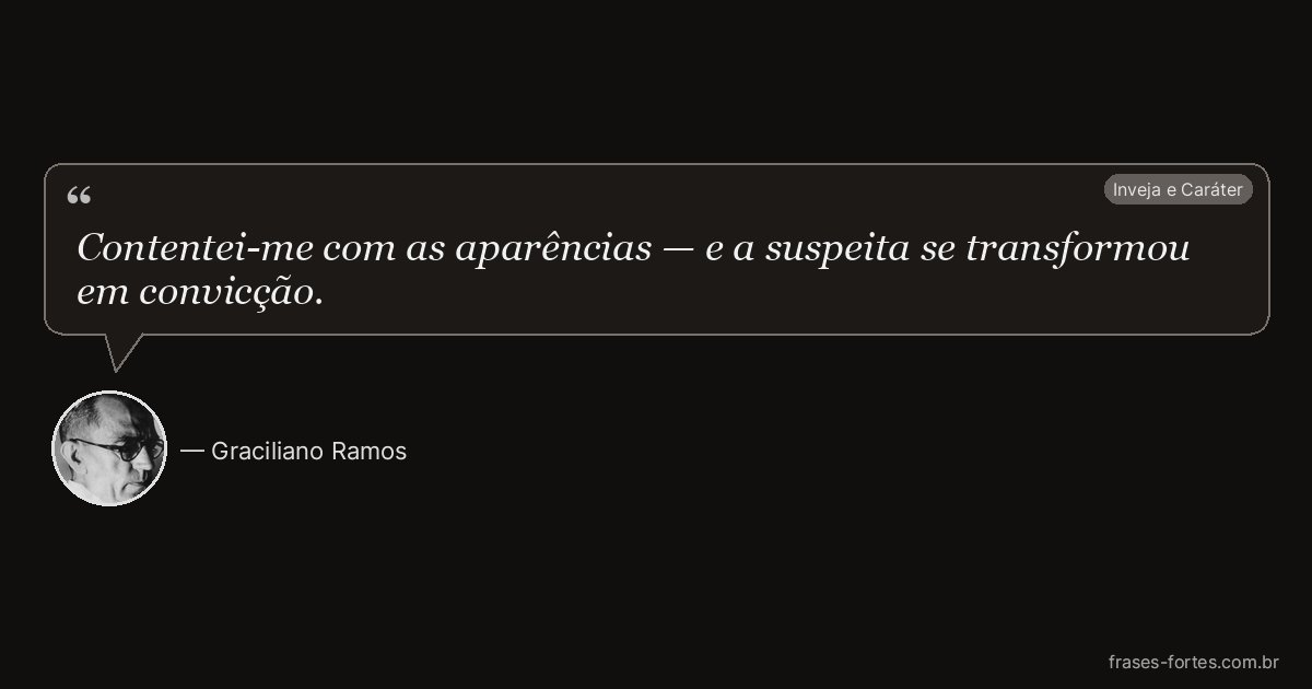 Frase de Graciliano Ramos