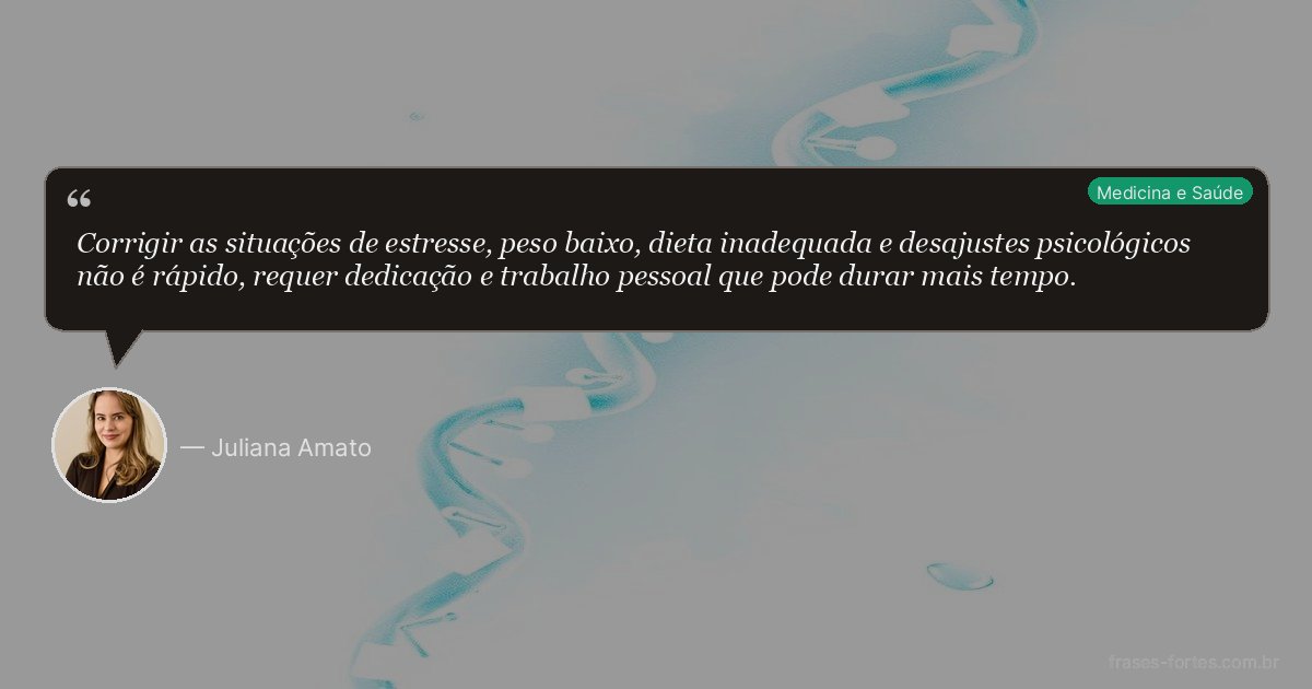 Frase de Juliana Amato