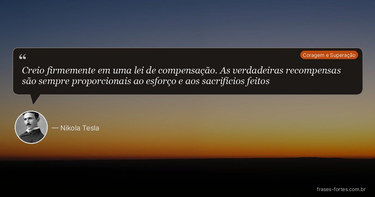 Frase de Nikola Tesla