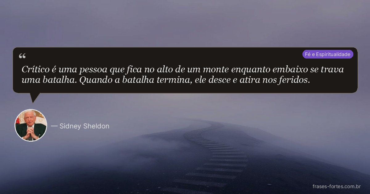 Frase de Sidney Sheldon