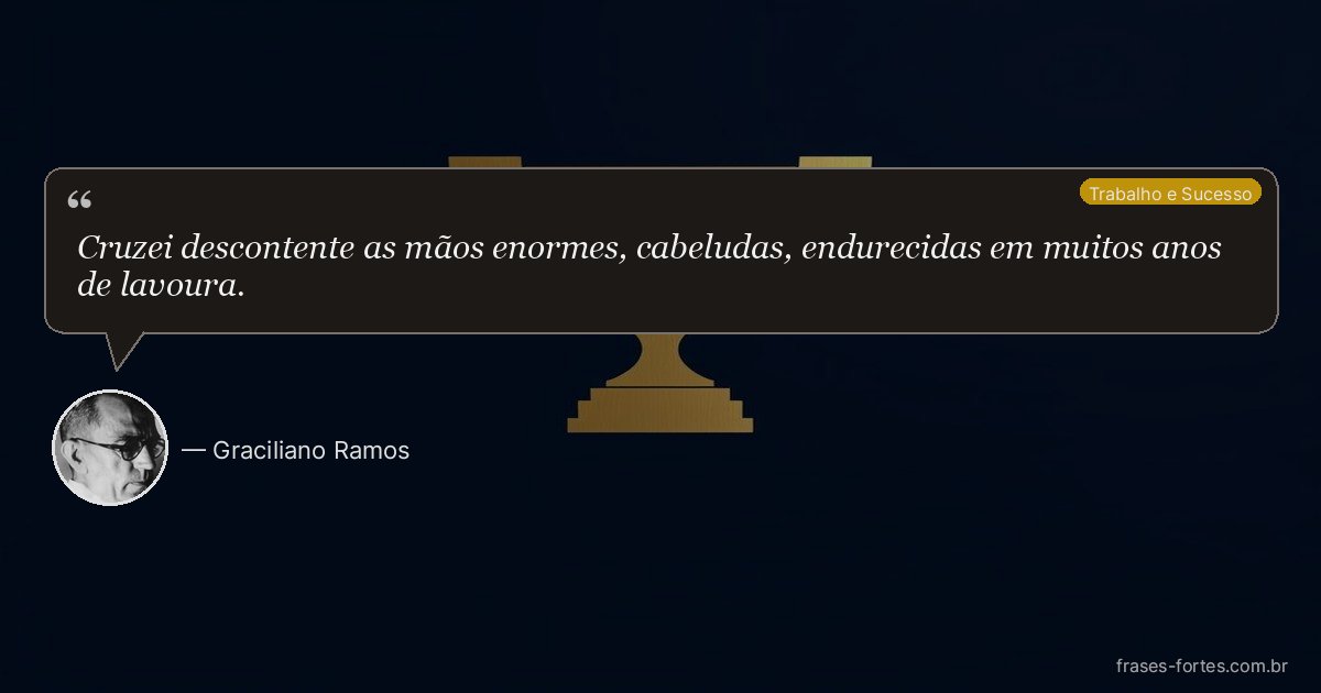 Frase de Graciliano Ramos