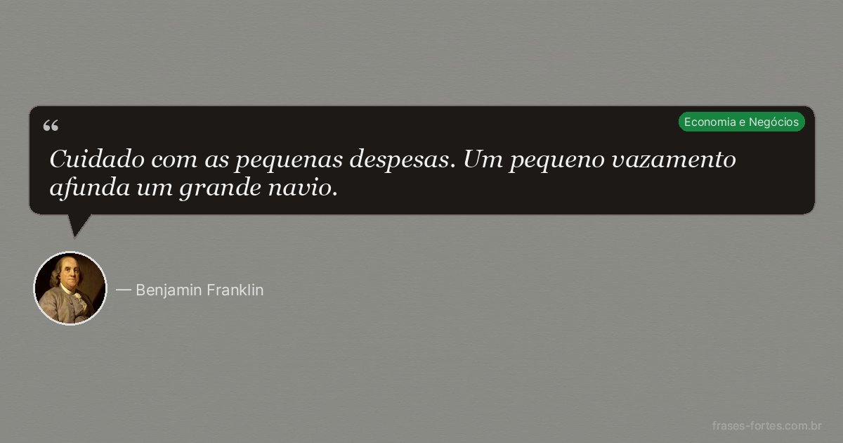 Frase de Benjamin Franklin