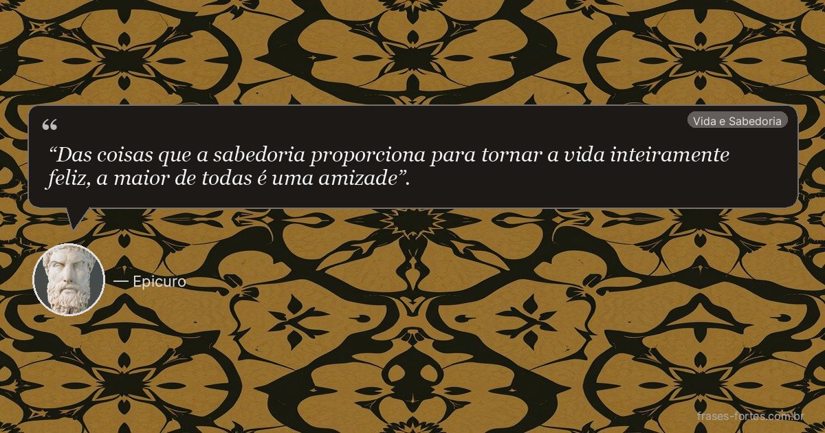 Frase de Epicuro