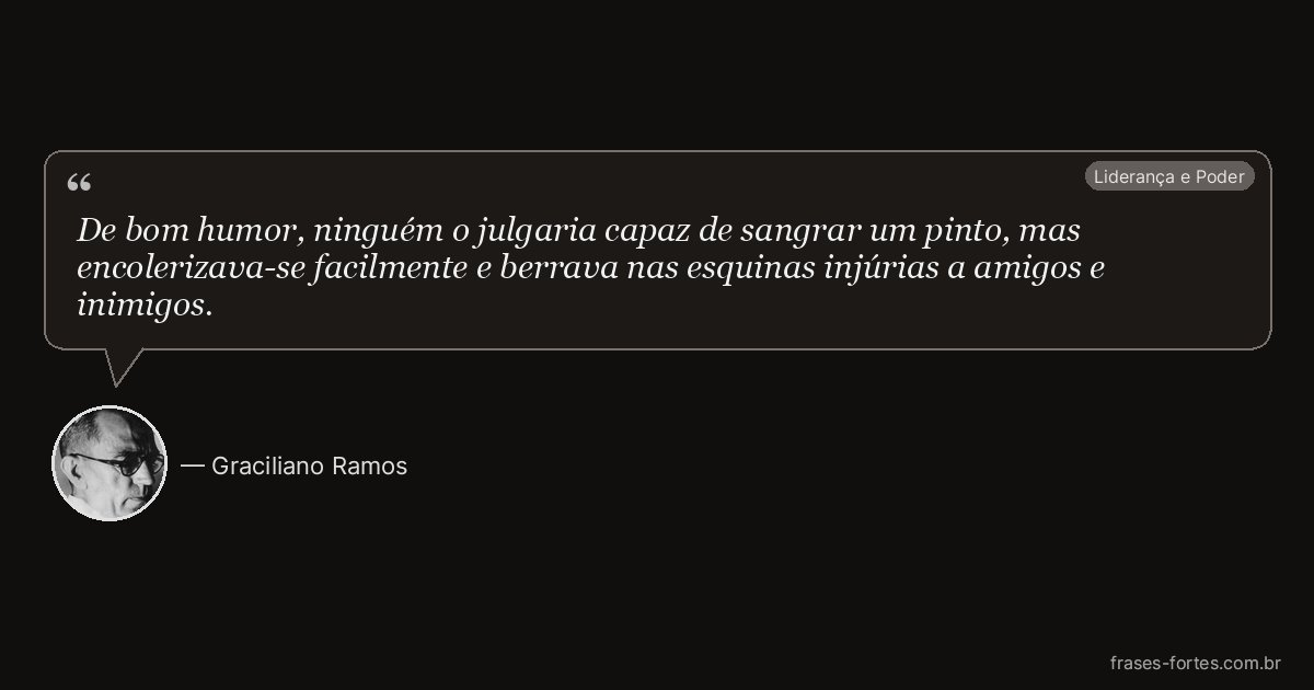Frase de Graciliano Ramos