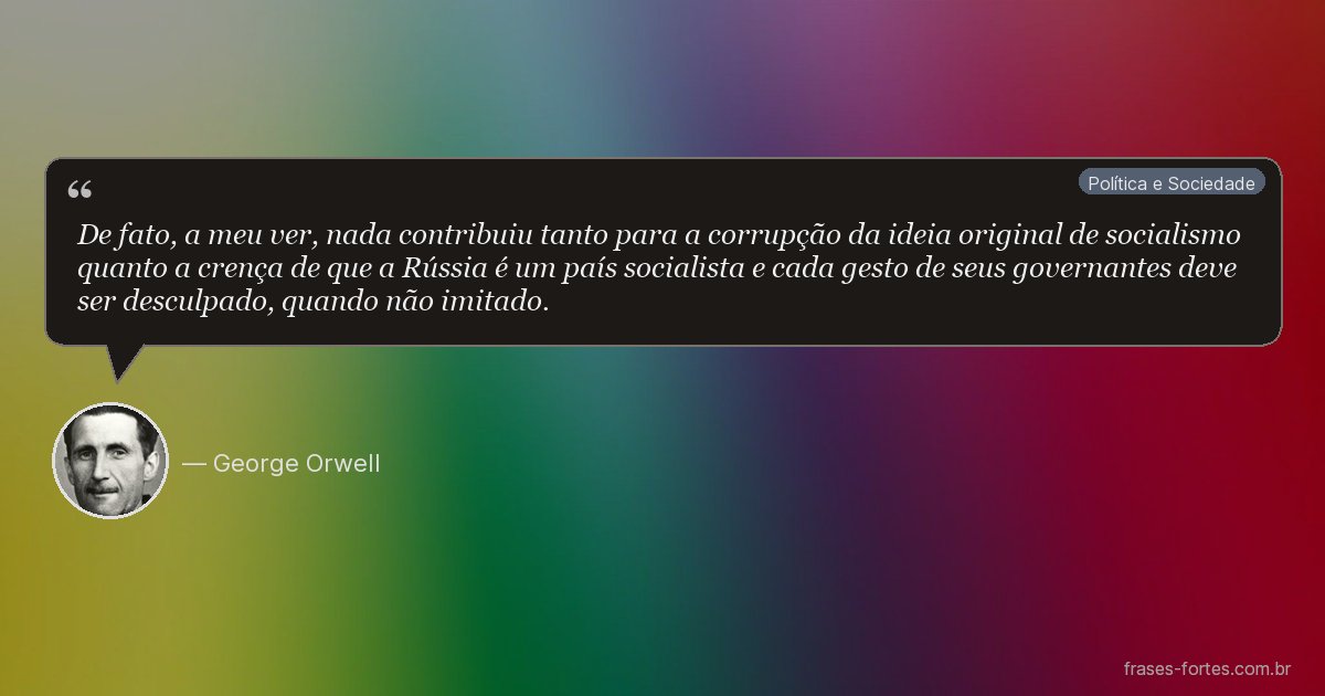 Frase de George Orwell