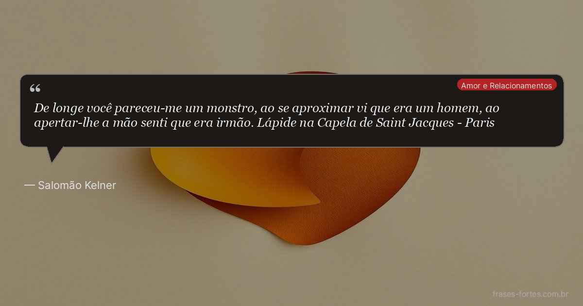 Frase de Salomão Kelner