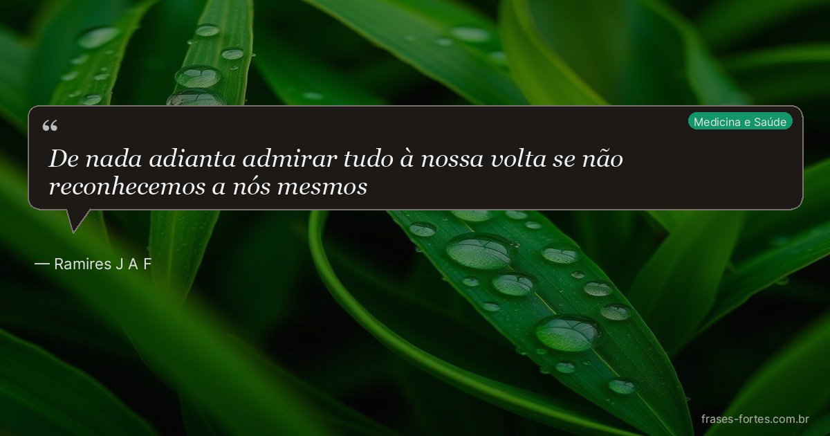 Frase de Ramires J A F