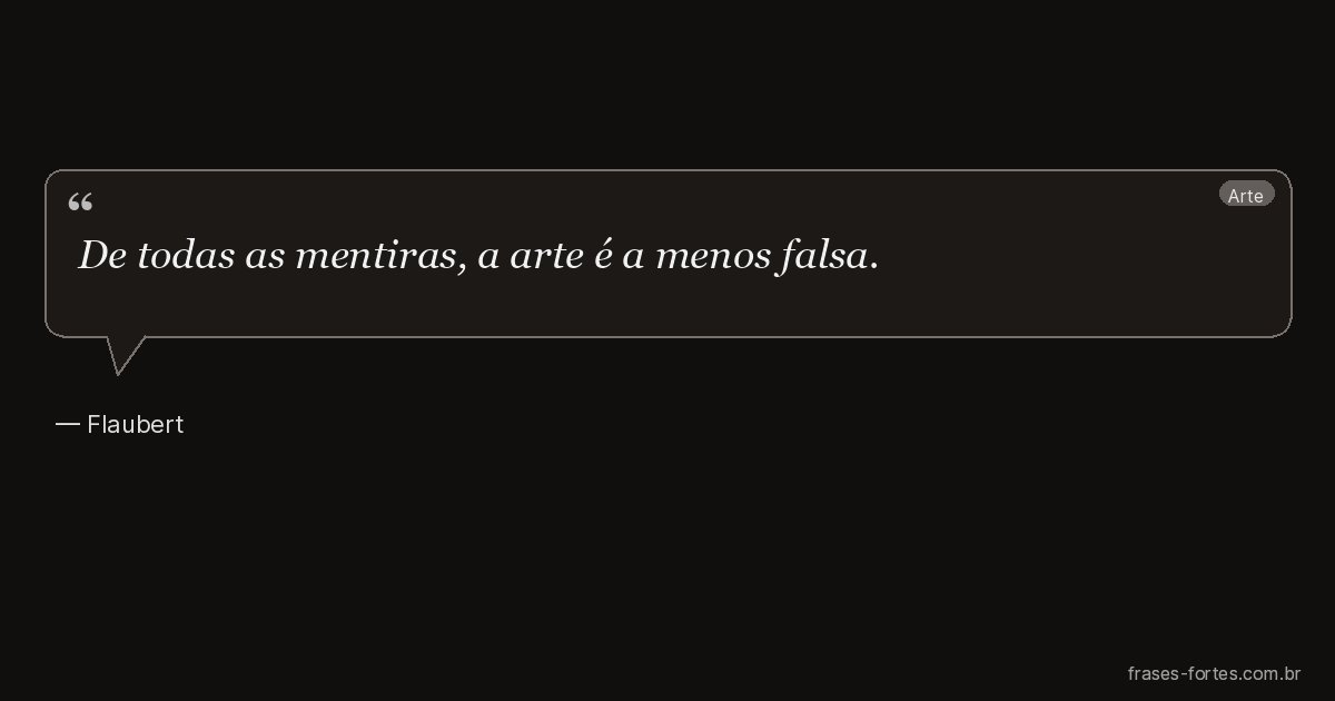 Frase de Flaubert