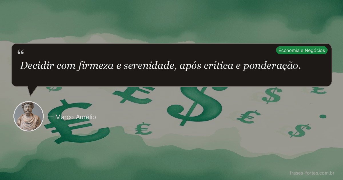 Frase de Marco Aurélio