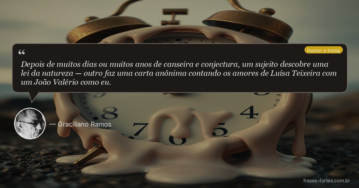 Frase de Graciliano Ramos