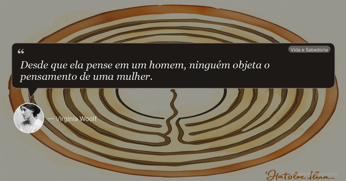 Frase de Virginia Woolf