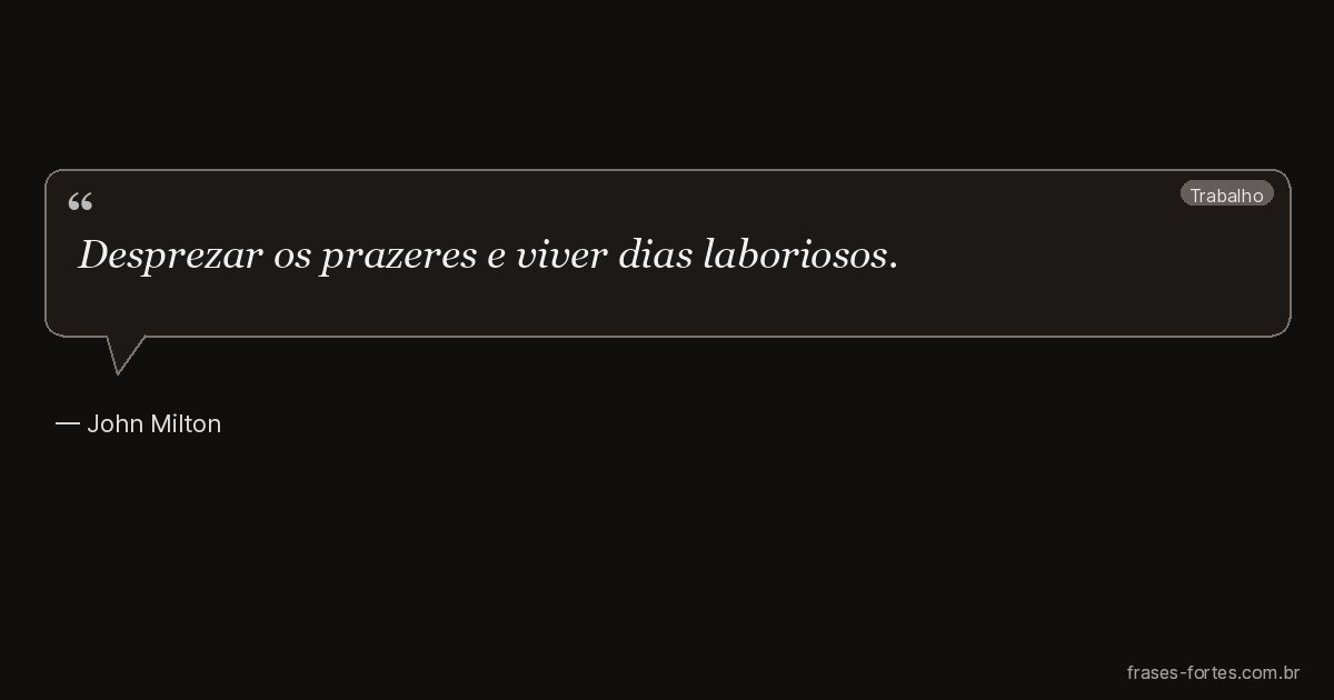 Frase de John Milton