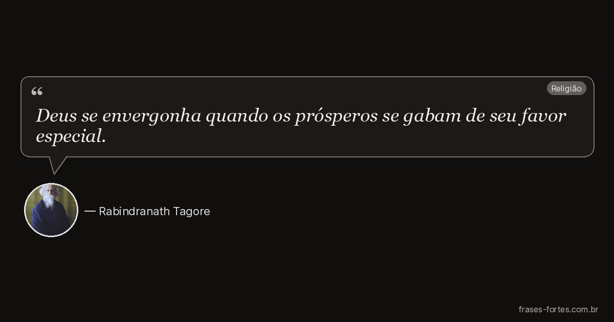 Frase de Rabindranath Tagore