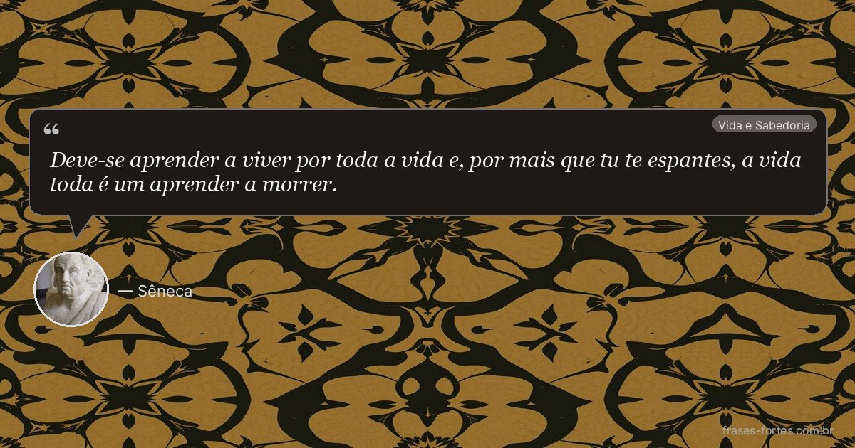 Frase de Sêneca