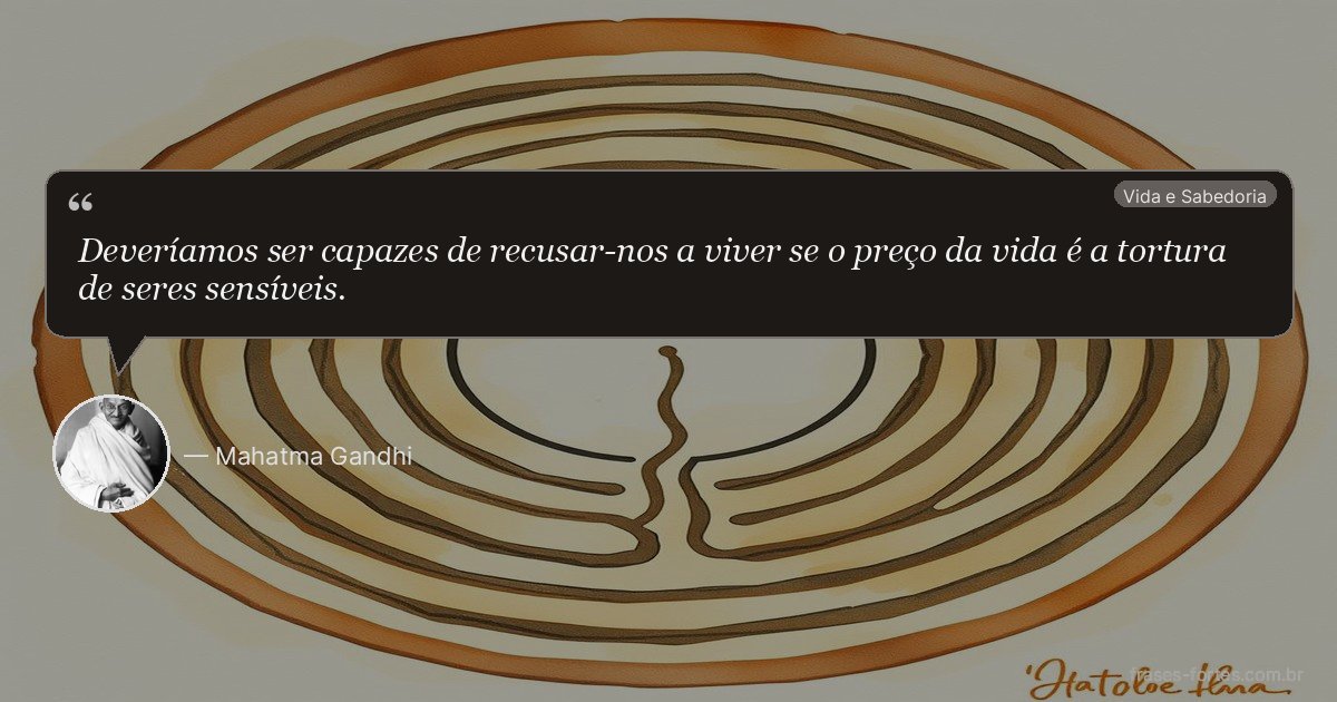 Frase de Mahatma Gandhi