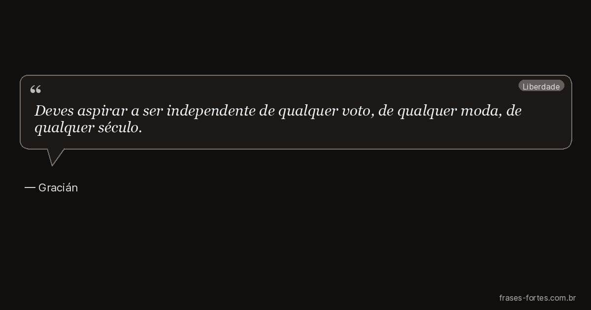 Frase de Gracián