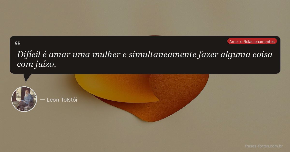 Frase de Leon Tolstói