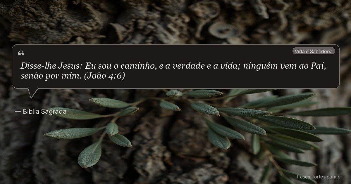 Frase de Bíblia Sagrada