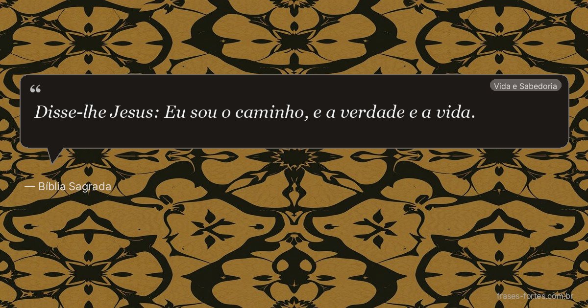 Frase de Bíblia Sagrada