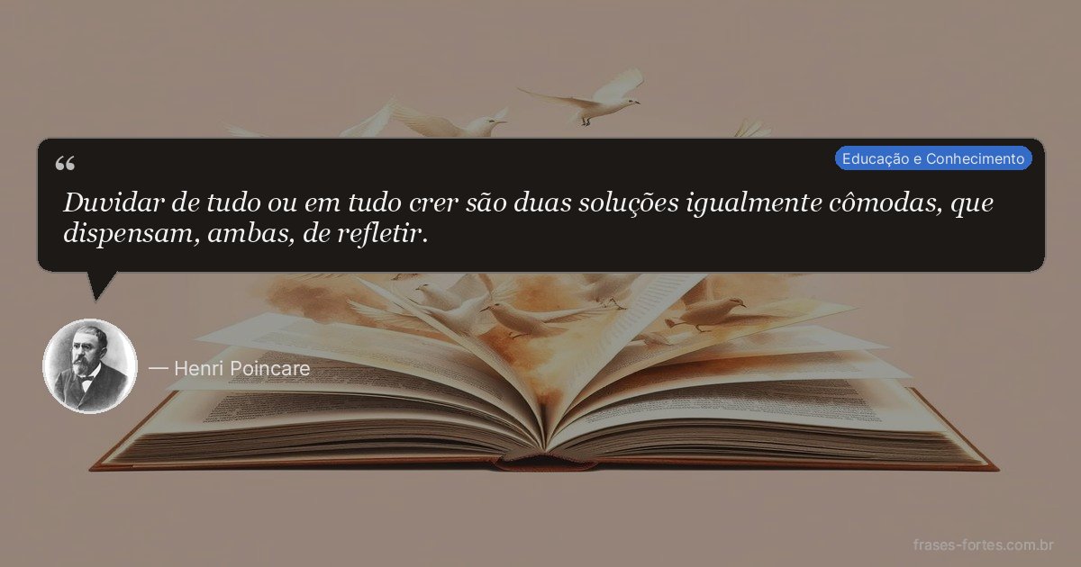 Frase de Henri Poincare