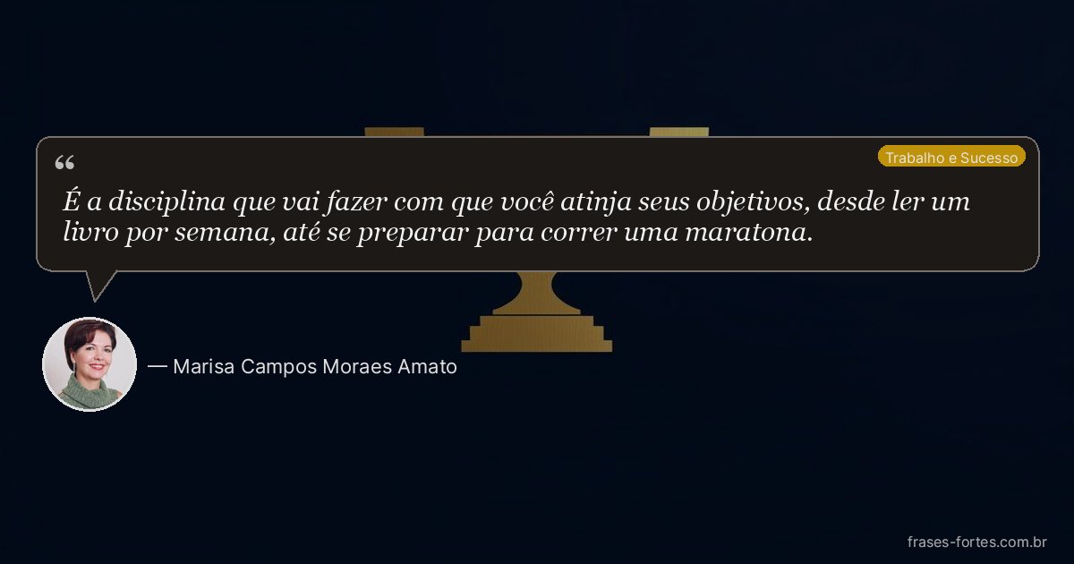 Frase de Marisa Campos Moraes Amato
