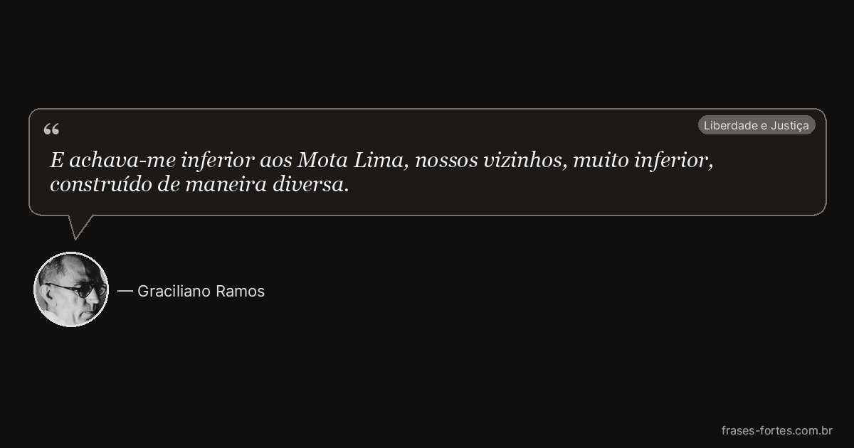 Frase de Graciliano Ramos