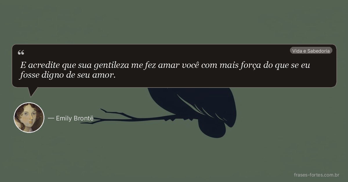 Frase de Emily Brontë