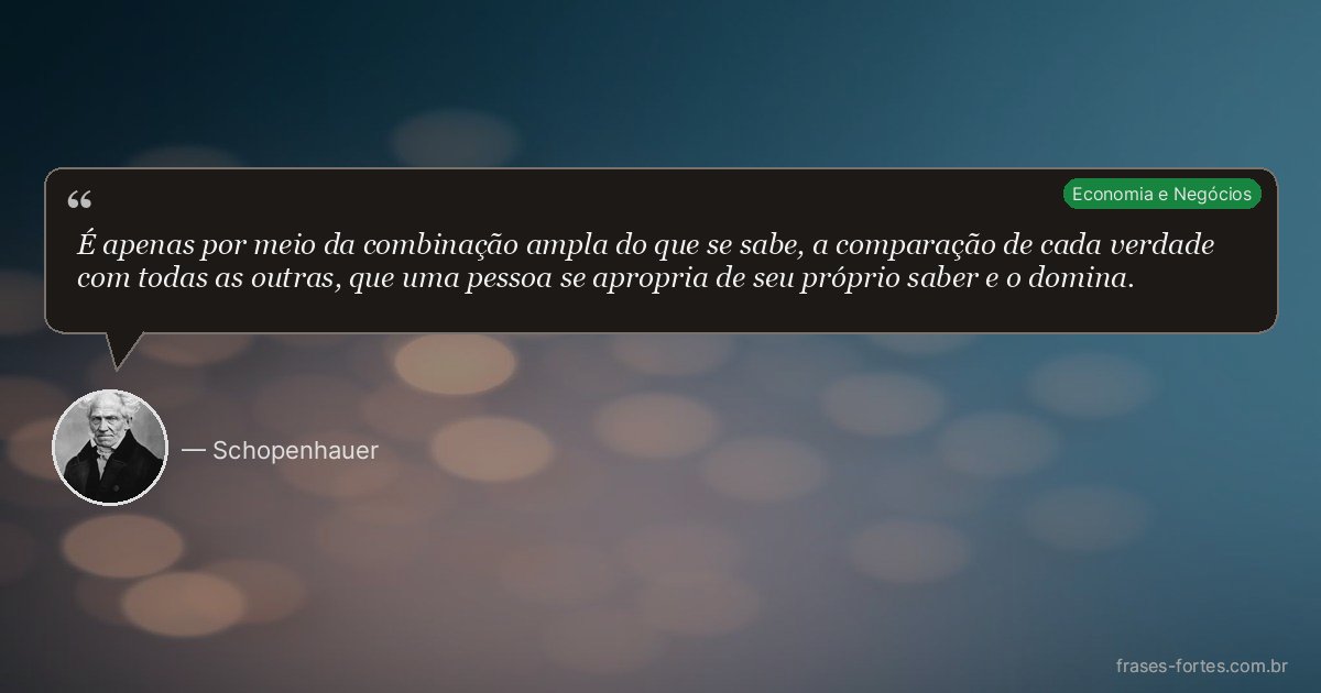 Frase de Schopenhauer