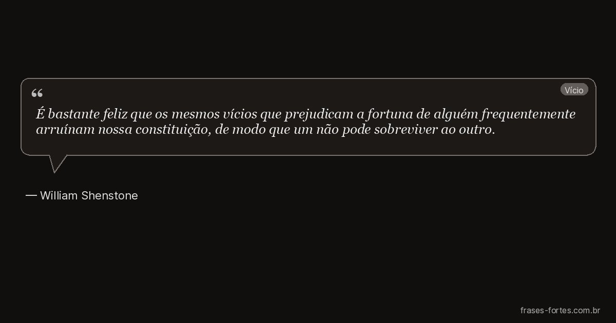 Frase de William Shenstone