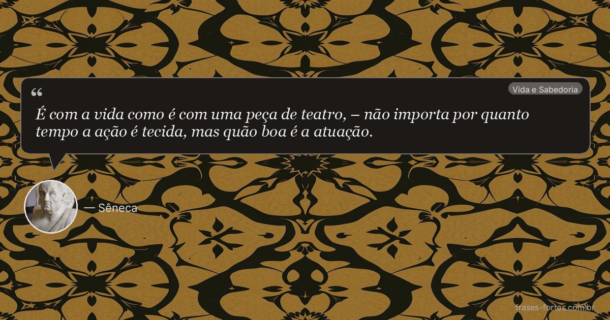 Frase de Sêneca