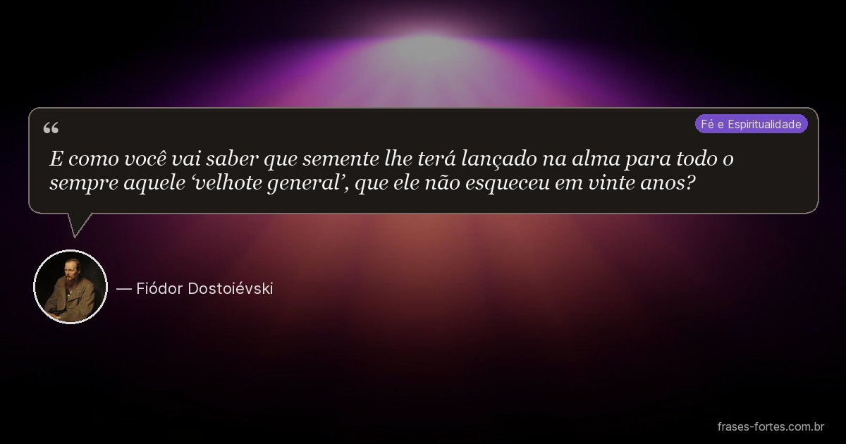 Frase de Fiódor Dostoiévski