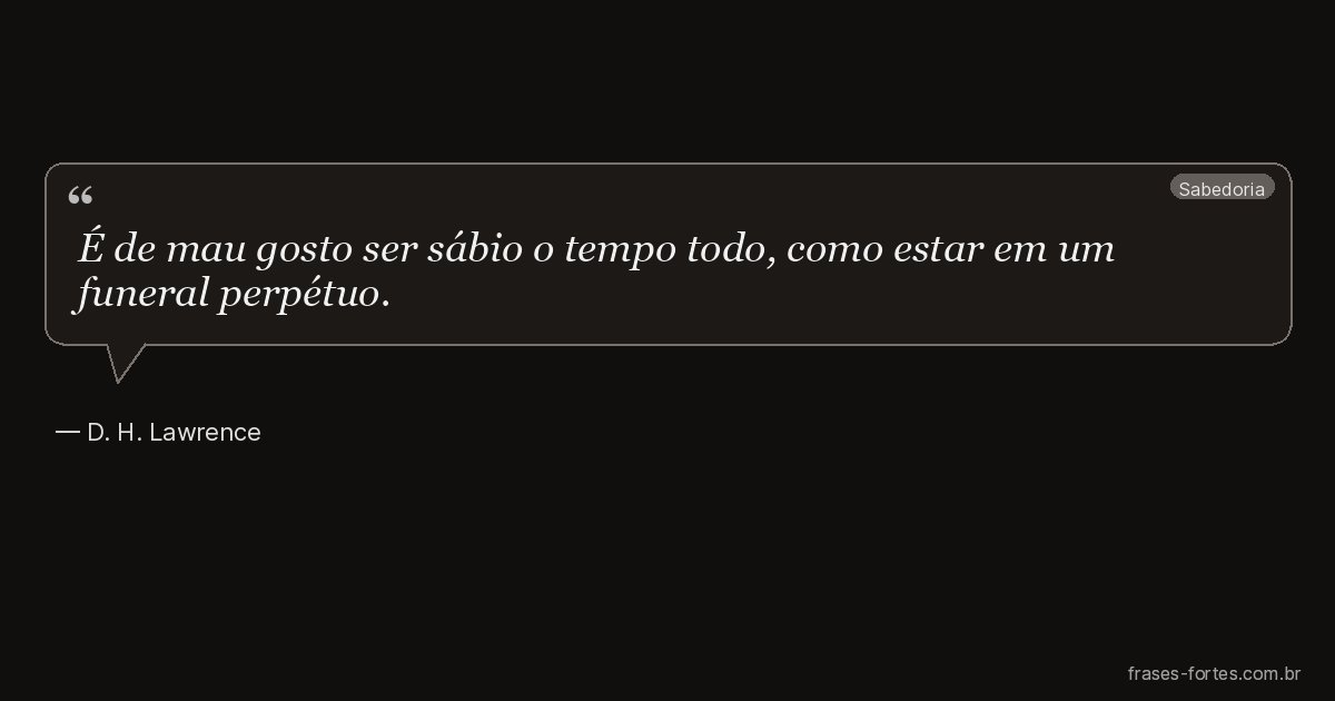 Frase de D. H. Lawrence