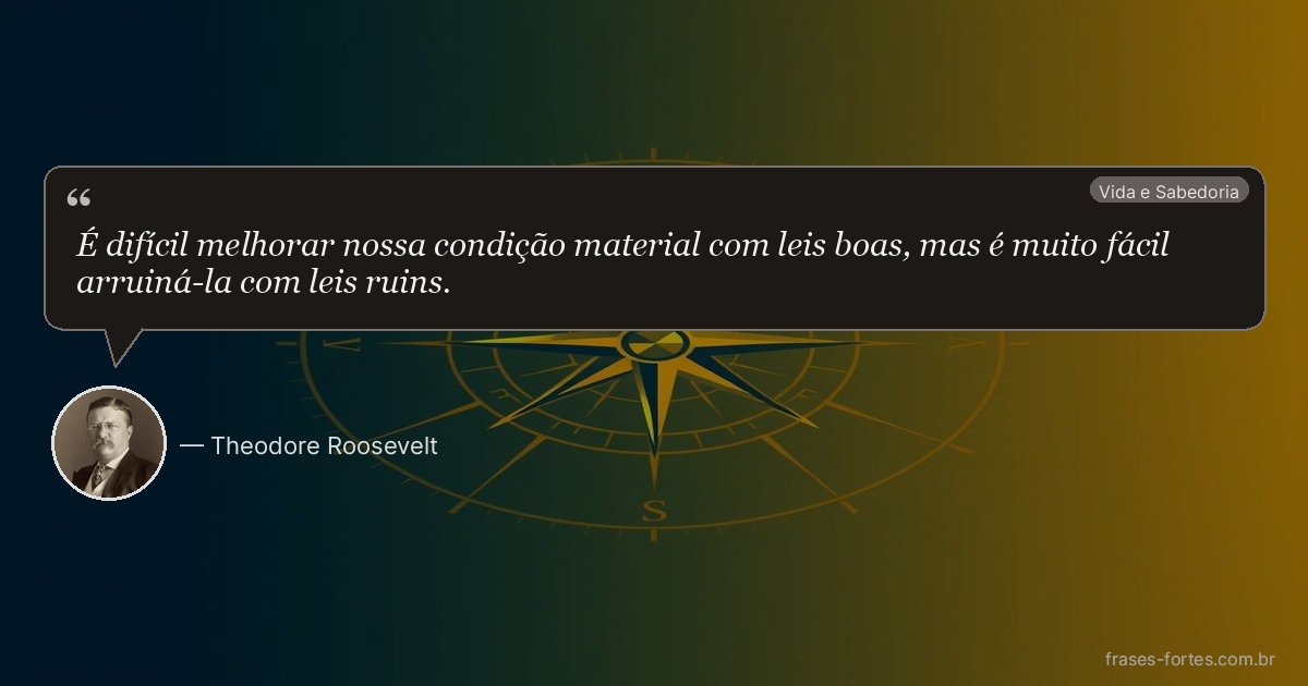 Frase de Theodore Roosevelt