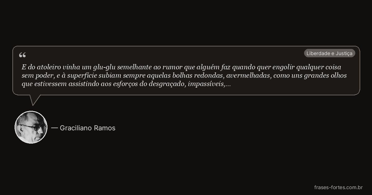Frase de Graciliano Ramos