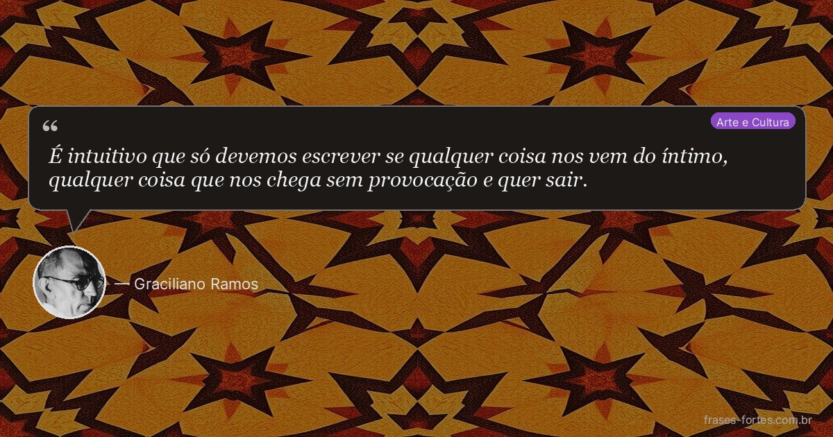 Frase de Graciliano Ramos
