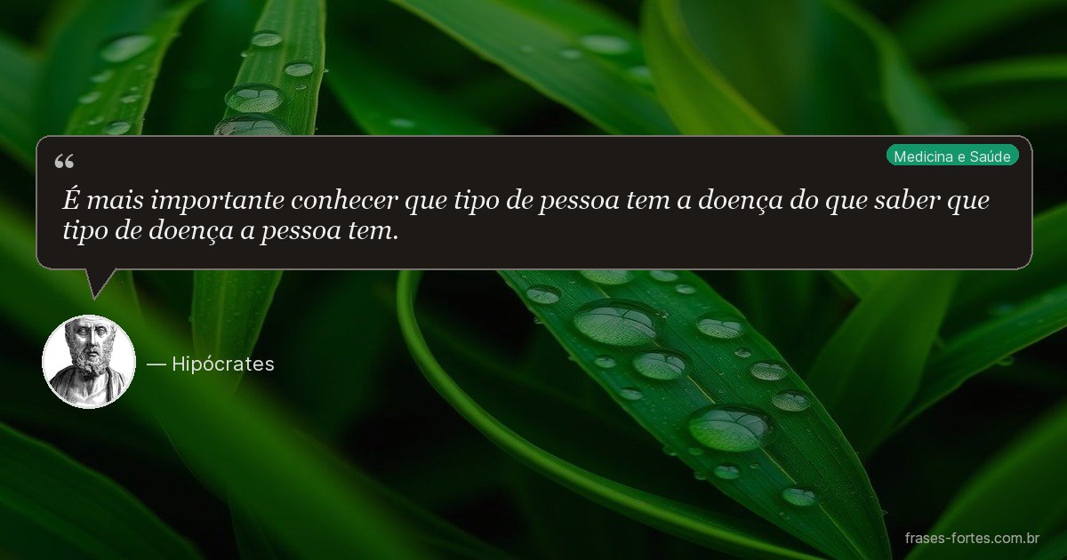 Frase de Hipócrates