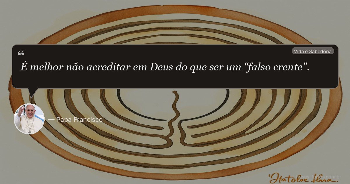 Frase de Papa Francisco