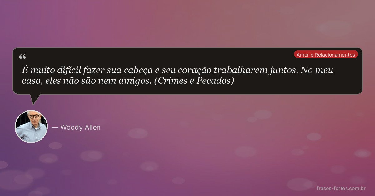Frase de Woody Allen