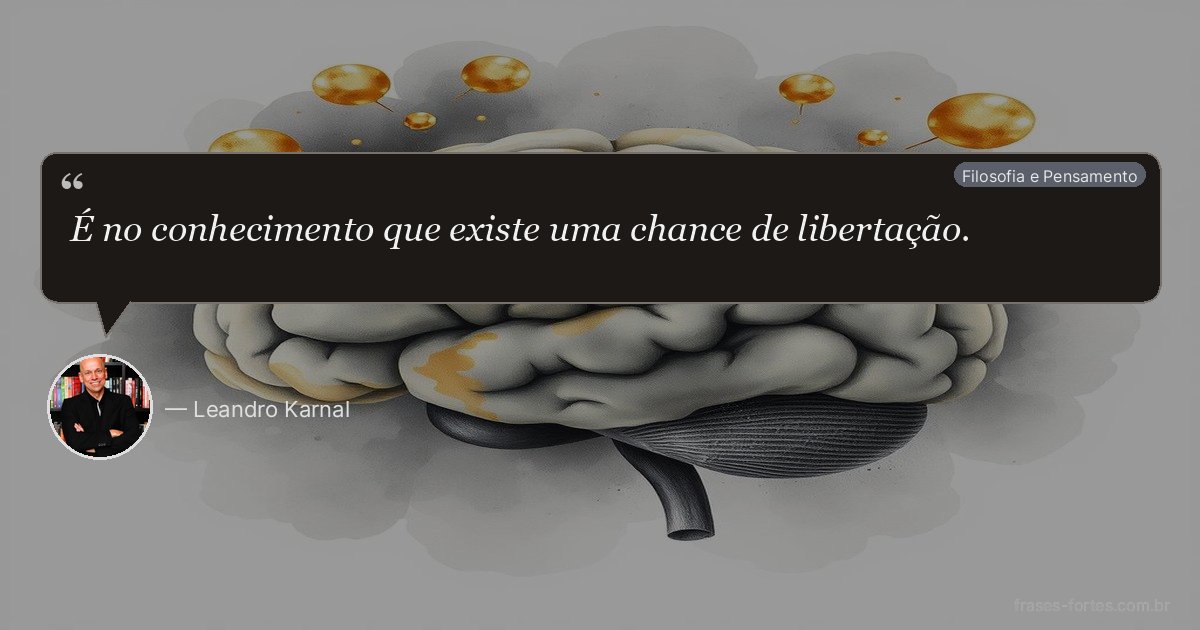 Frase de Leandro Karnal