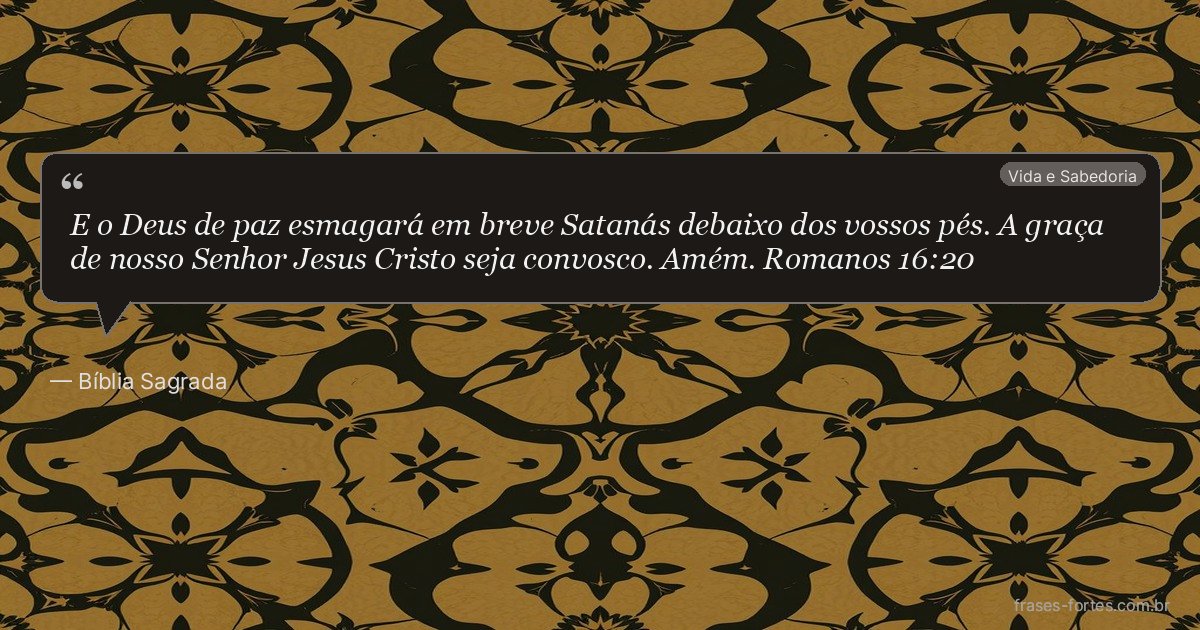 Frase de Bíblia Sagrada