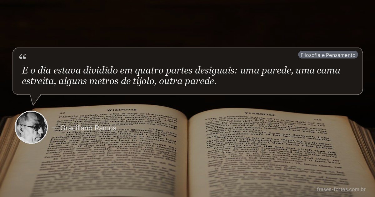Frase de Graciliano Ramos